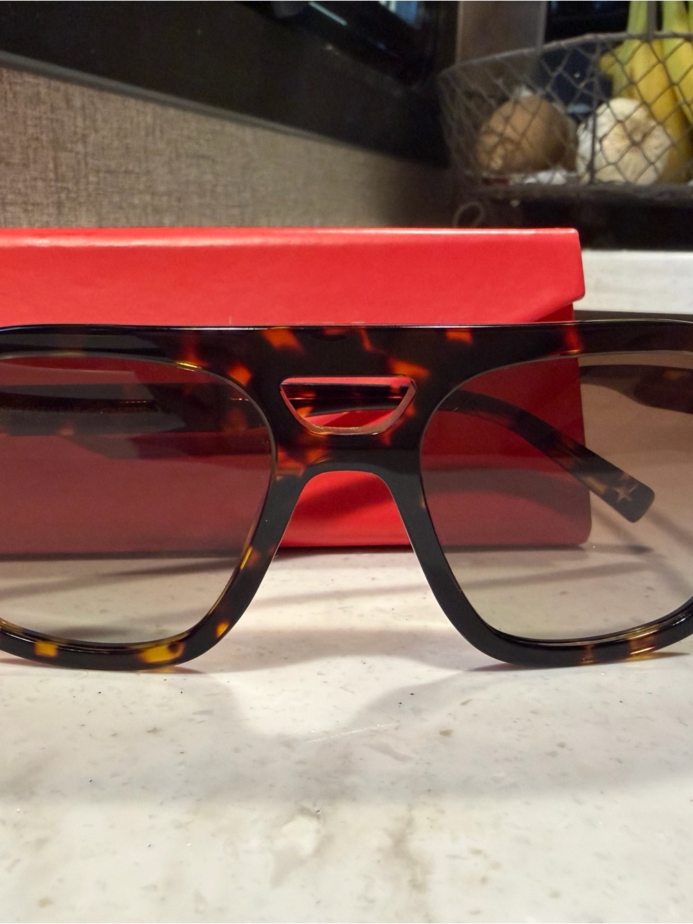 DIFF Tortoiseshell Sunglasses with Gradient Lenses